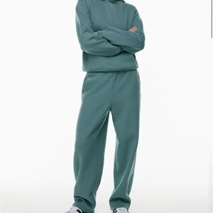 Aritzia Teal Wide Leg Pants